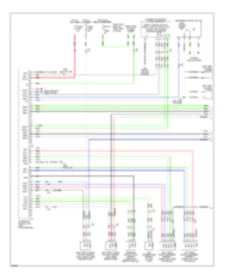 Электросхема электроники подвески (1 из 3) для Lexus LX 570 2013