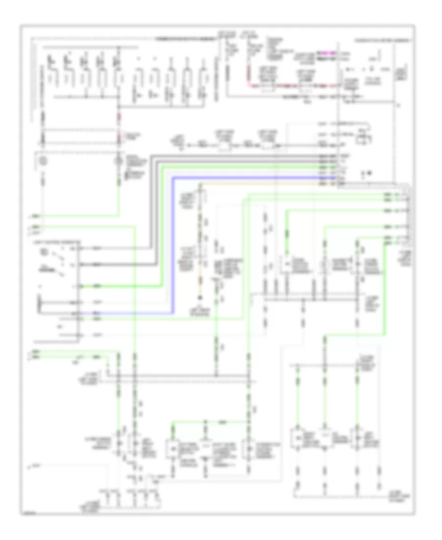 Электросхема подсветки приборов (2 из 2) для Lexus LX 570 2013
