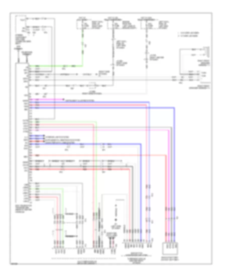 Электросхема системы Telematics для Lexus LX 570 2013