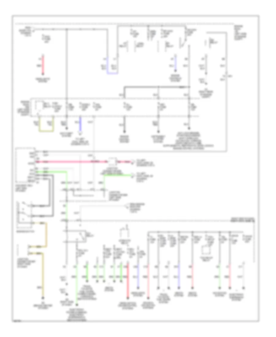 Электросхема блока предохранителей и реле (2 из 4) для Lexus LX 570 2013