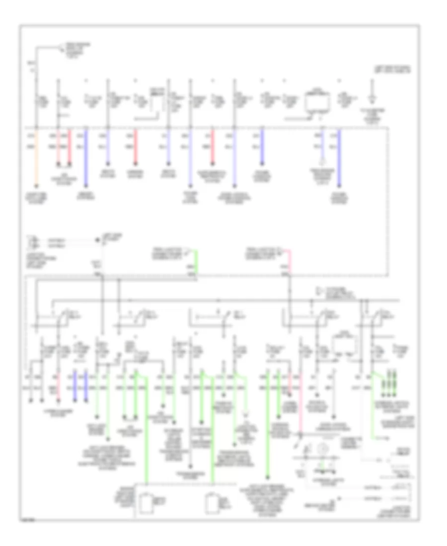 Электросхема блока предохранителей и реле (3 из 4) для Lexus LX 570 2013
