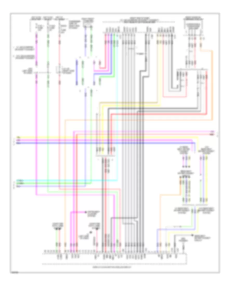 Электросхема магнитолы, без Мультидисплей (3 из 4) для Lexus LS 460 2010