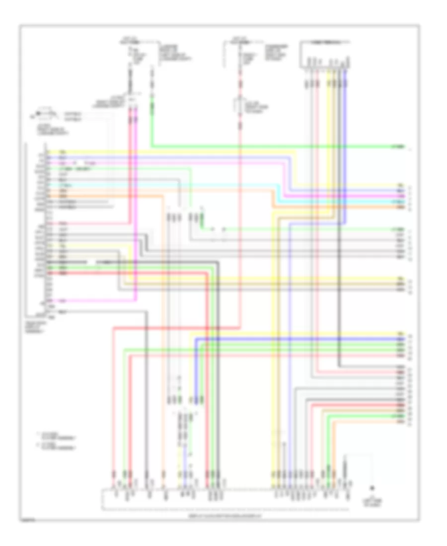 Rear Seat Entertainment Wiring Diagram, withRoof Type & without Мультидисплей (1 из 4) для Lexus LS 460 2010