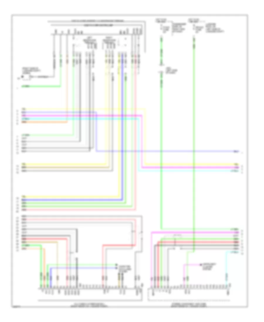 Rear Seat Entertainment Wiring Diagram, withRoof Type & without Мультидисплей (2 из 4) для Lexus LS 460 2010