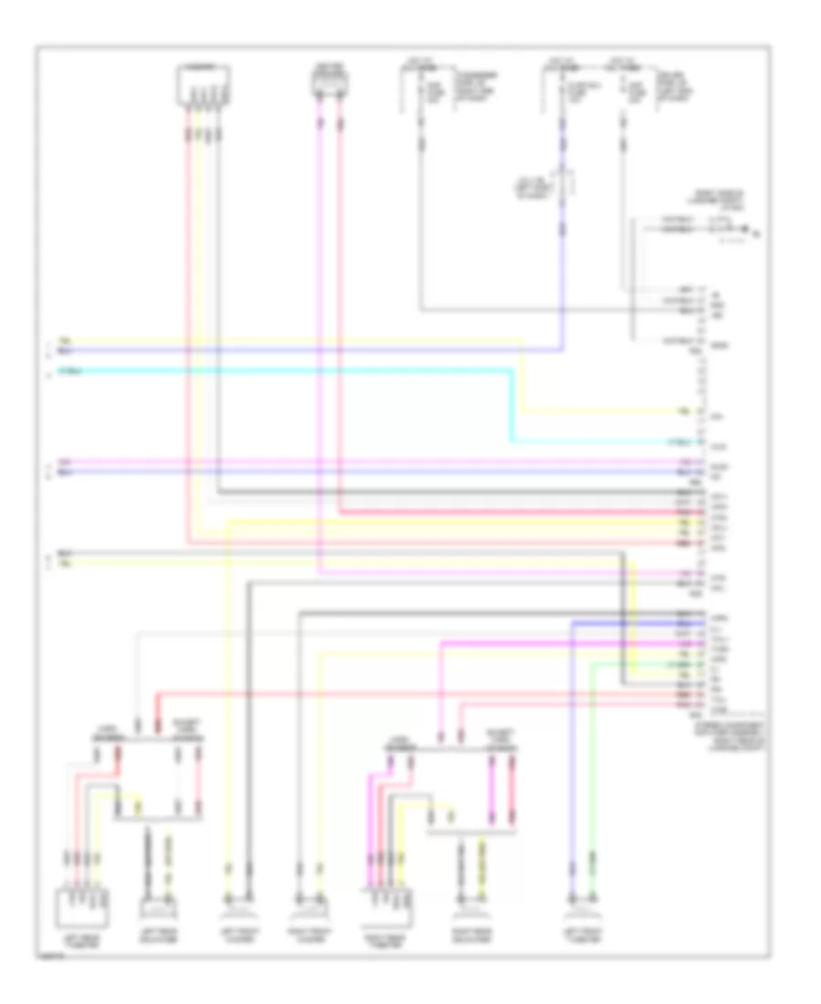 Rear Seat Entertainment Wiring Diagram, withRoof Type & without Мультидисплей (4 из 4) для Lexus LS 460 2010