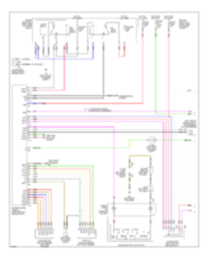 Электросхема системы круизконтроля, без Динамические Радарные Средства управления (1 из 2) для Lexus LS 460 2010