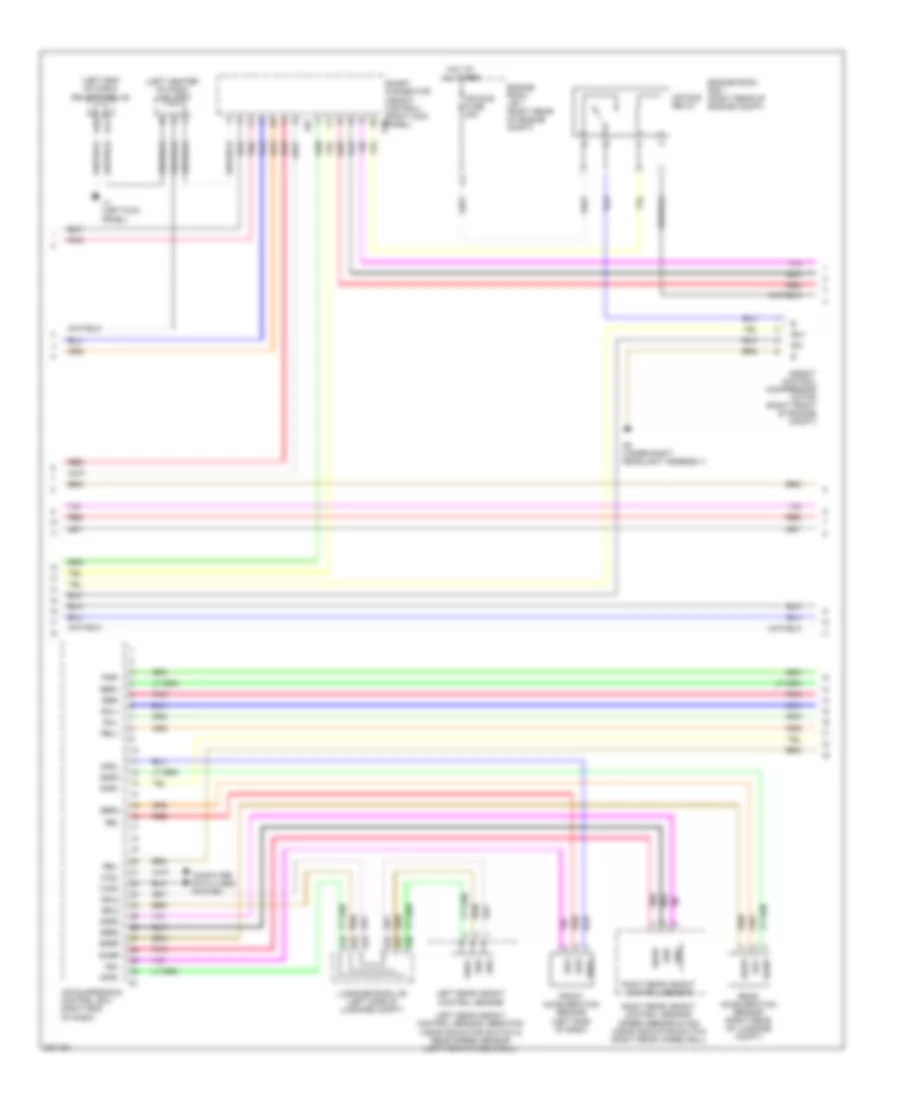 Электросхема электроники подвески (2 из 3) для Lexus LS 460 2010