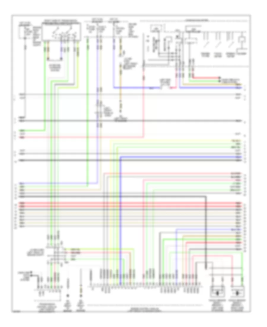 4.6L, Электросхема системы управления двигателем (3 из 7) для Lexus LS 460 2010