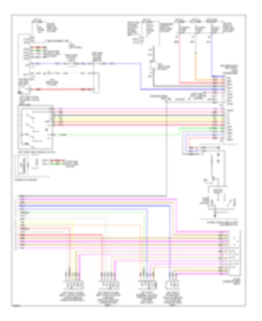 Электросхема памяти водительского сиденья (2 из 2) для Lexus LS 460 2010