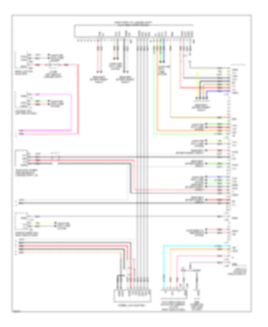 Электросхема навигации GPS, С Мультидисплей (4 из 4) для Lexus LS 460 2010