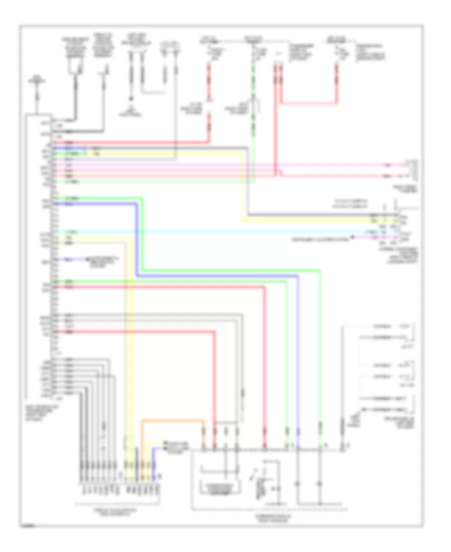 Электросхема системы Telematics для Lexus LS 460 2010