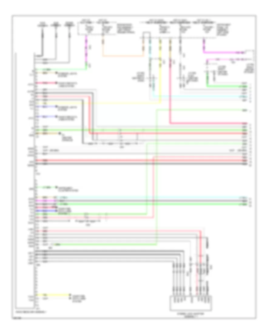 Radio Wiring Diagram, without Navigation & Radio & Display Receiver Type (1 из 4) для Lexus RX 350 2013