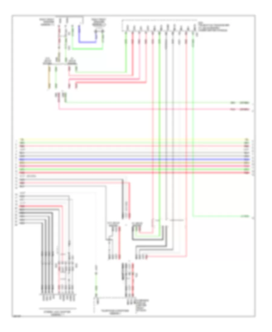 Radio Wiring Diagram, without Navigation withRadio & Display Receiver Type (3 из 4) для Lexus RX 350 2013