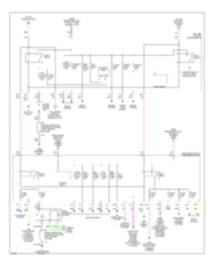 Электросхема блока предохранителей и реле (4 из 6) для Lexus LS 460L 2010