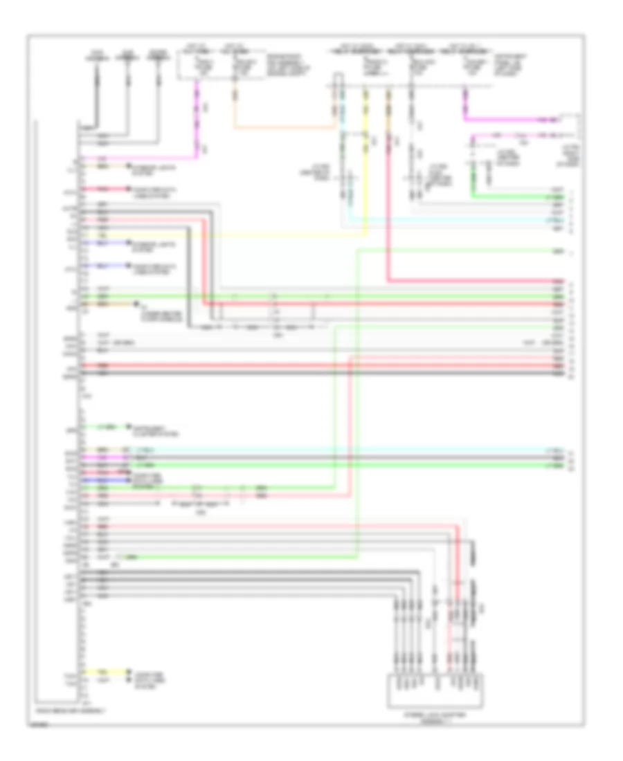 Radio Wiring Diagram, without Navigation & Radio & Display Receiver Type (1 из 4) для Lexus RX 450h 2013