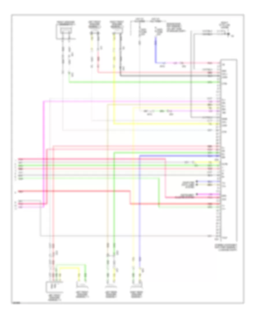 Radio Wiring Diagram, without Navigation & Radio & Display Receiver Type (4 из 4) для Lexus RX 450h 2013