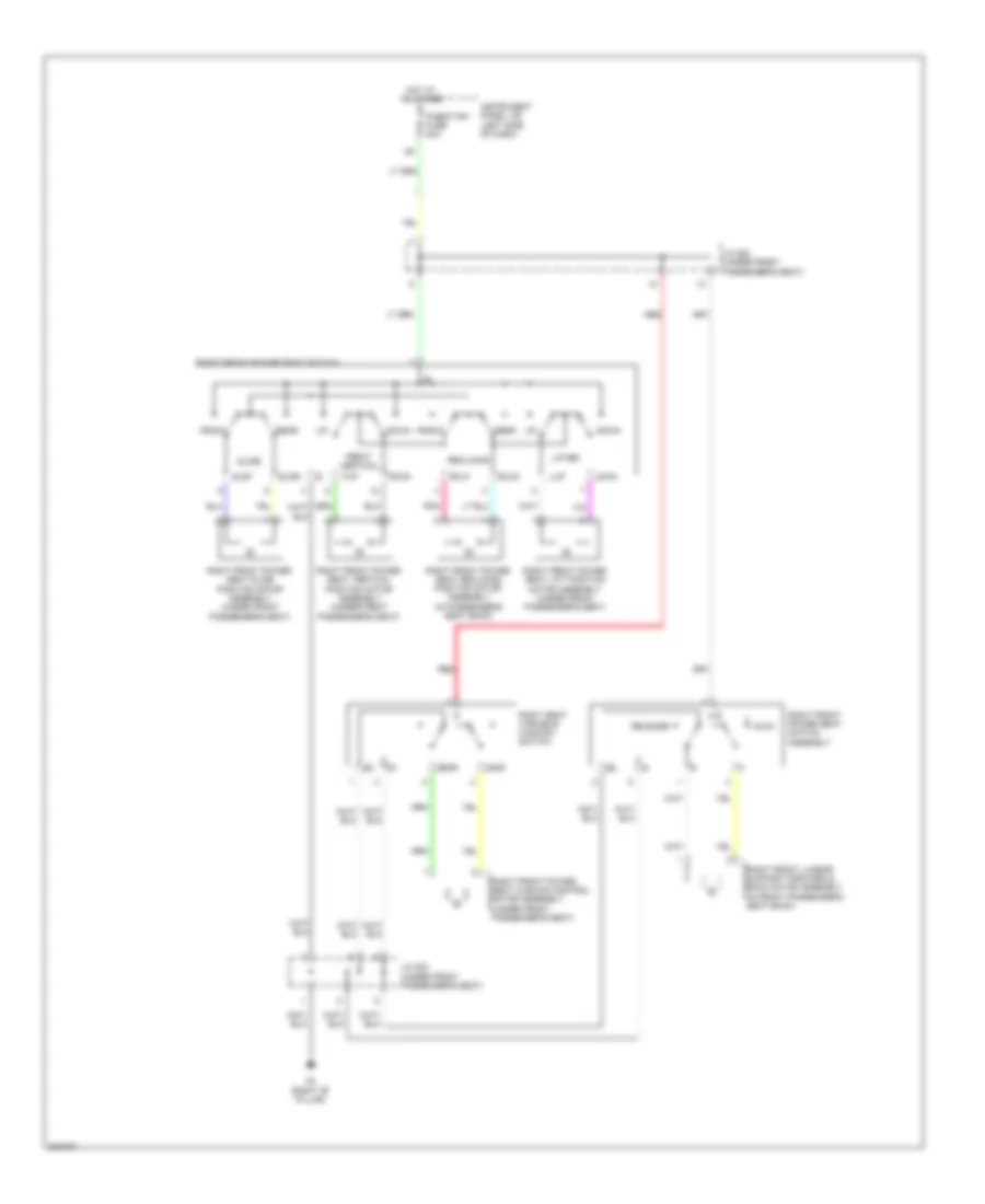 Электросхема привода пассажирского сиденья для Lexus RX 450h 2010