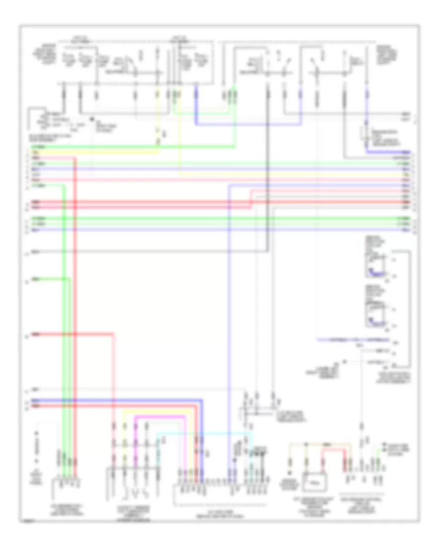 Электросхема кондиционера (2 из 3) для Lexus GS 350 2014