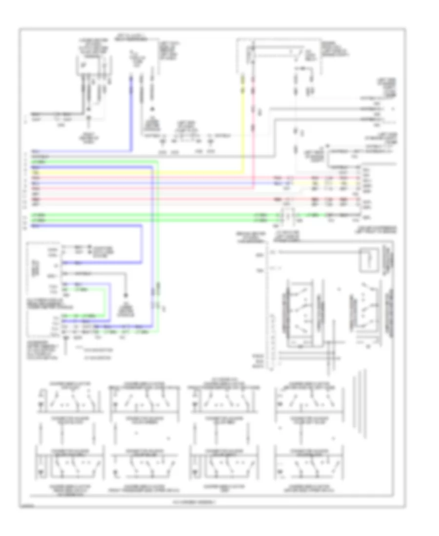 Электросхема кондиционера (3 из 3) для Lexus GS 350 2014