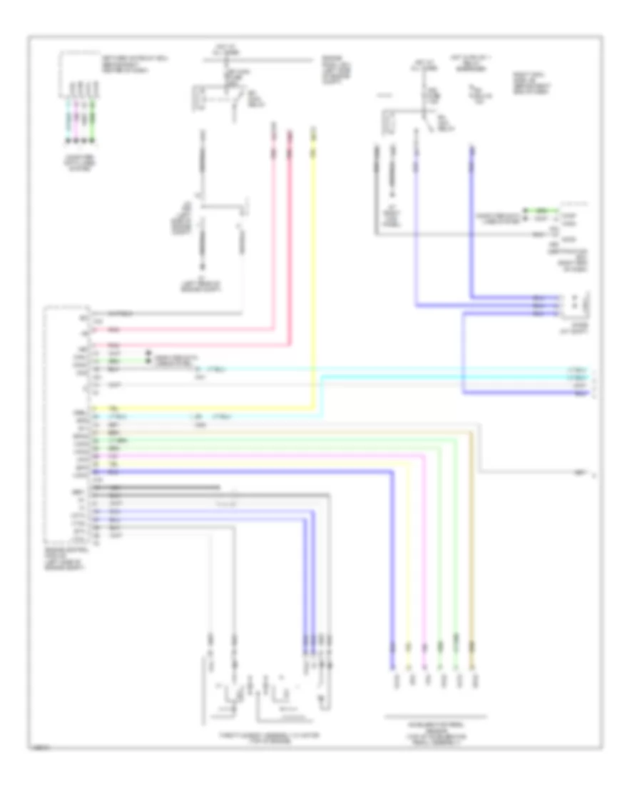 Электросхема системы круизконтроля, без Динамические Радарные Средства управления (1 из 3) для Lexus GS 350 2014