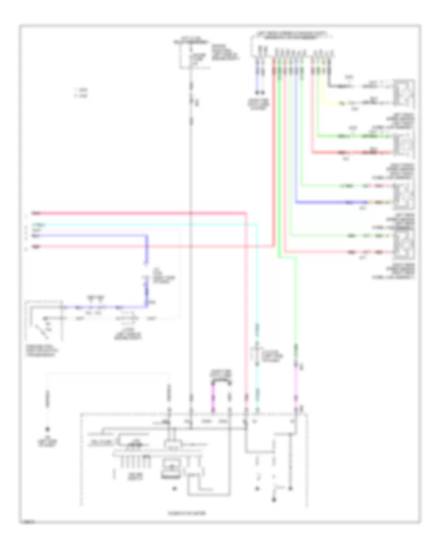 Электросхема системы круизконтроля, без Динамические Радарные Средства управления (3 из 3) для Lexus GS 350 2014