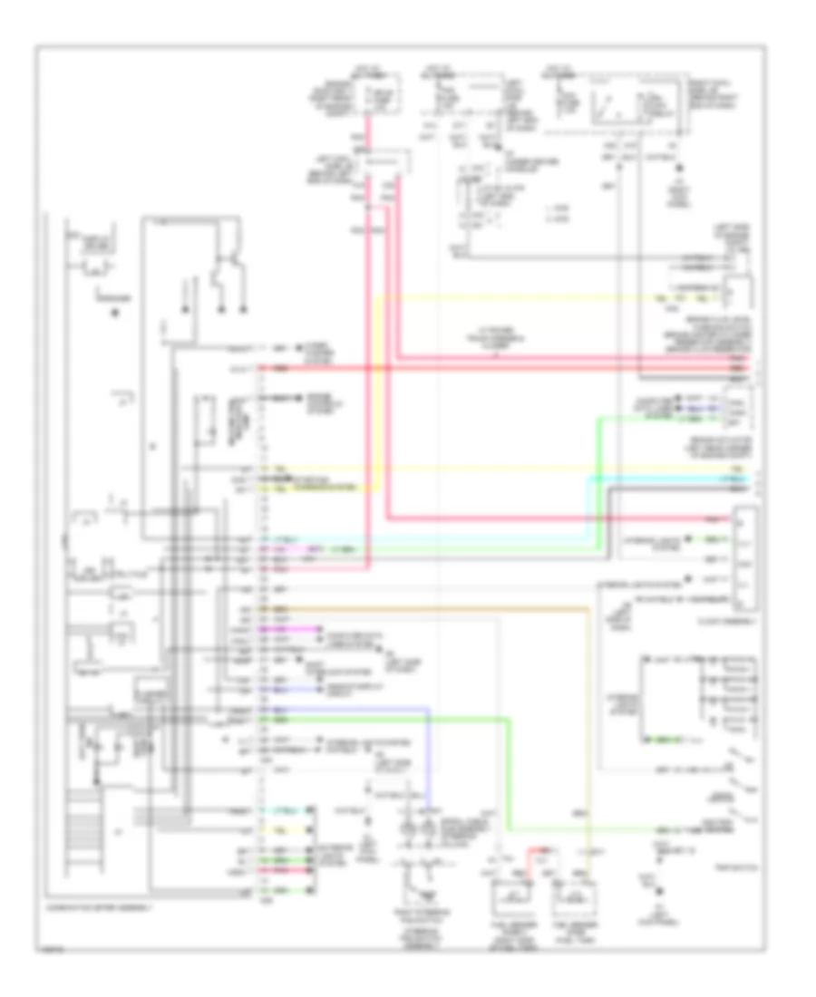 Электросхема панели приборов (1 из 2) для Lexus GS 350 2014