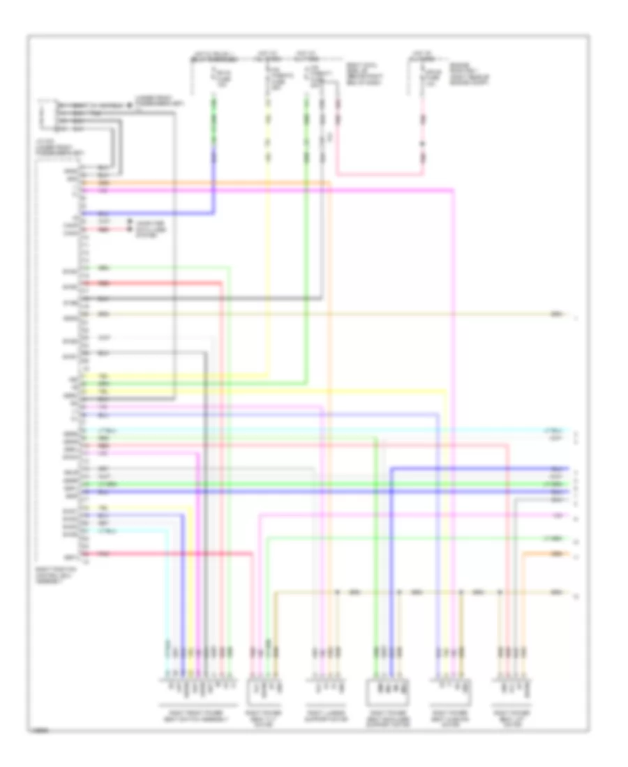 Электросхема памяти пассажирского сиденья (1 из 2) для Lexus GS 350 2014