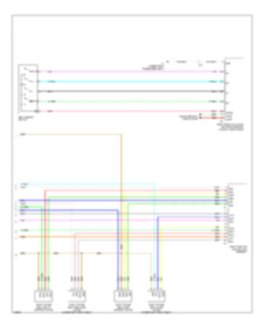 Электросхема памяти пассажирского сиденья (2 из 2) для Lexus GS 350 2014