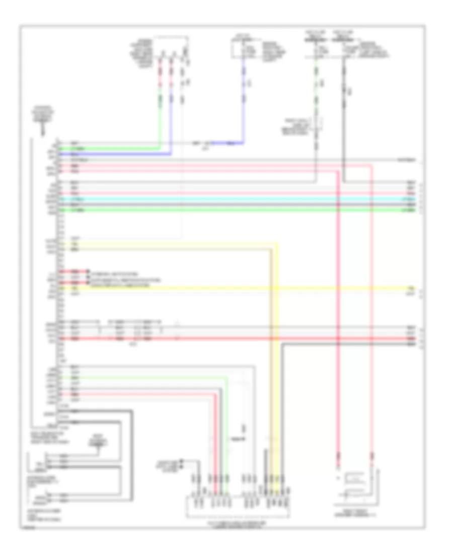 Электросхема системы Telematics (1 из 2) для Lexus GS 350 2014