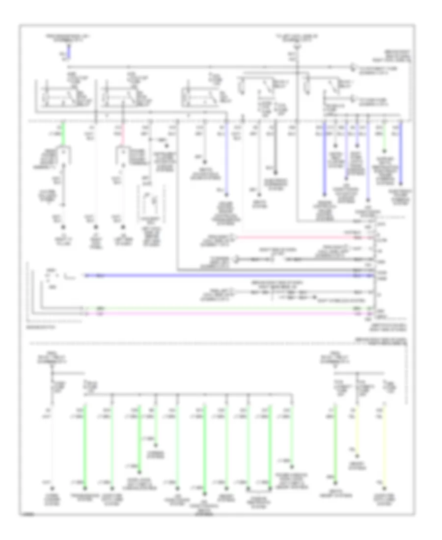 Электросхема блока предохранителей и реле (3 из 4) для Lexus GS 350 2014