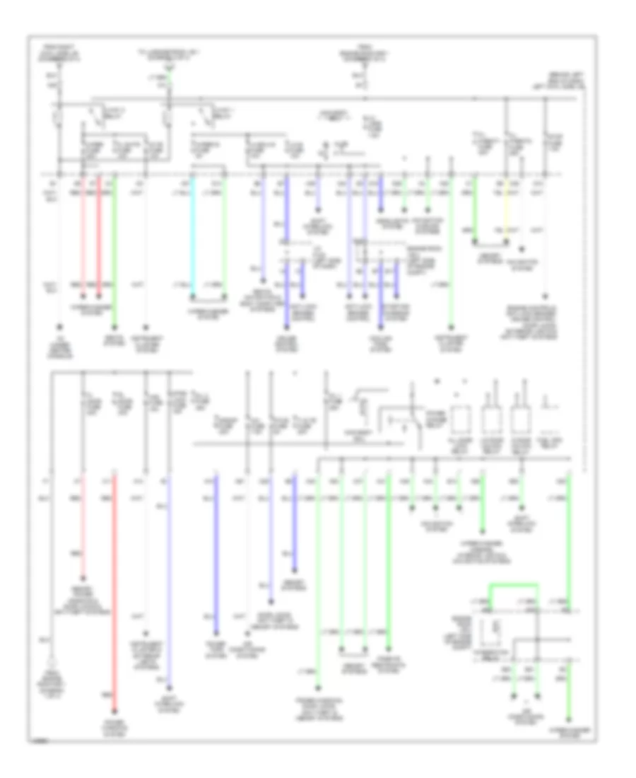 Электросхема блока предохранителей и реле (4 из 4) для Lexus GS 350 2014