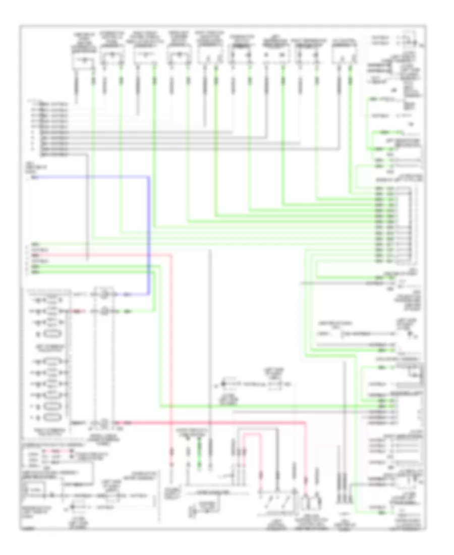Электросхема подсветки приборов (2 из 2) для Lexus GX 460 2011