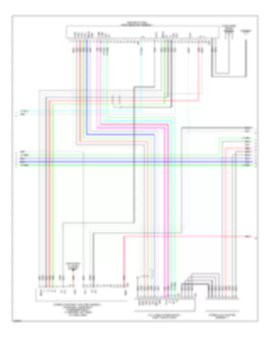 Электросхема магнитолы, без Навигация (2 из 3) для Lexus GX 460 2011