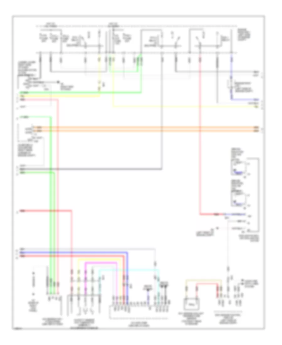 Электросхема кондиционера (2 из 3) для Lexus GS 450h 2014