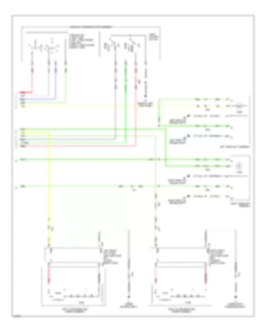 Электросхема внешнего освещения (4 из 4) для Lexus GS 450h 2014