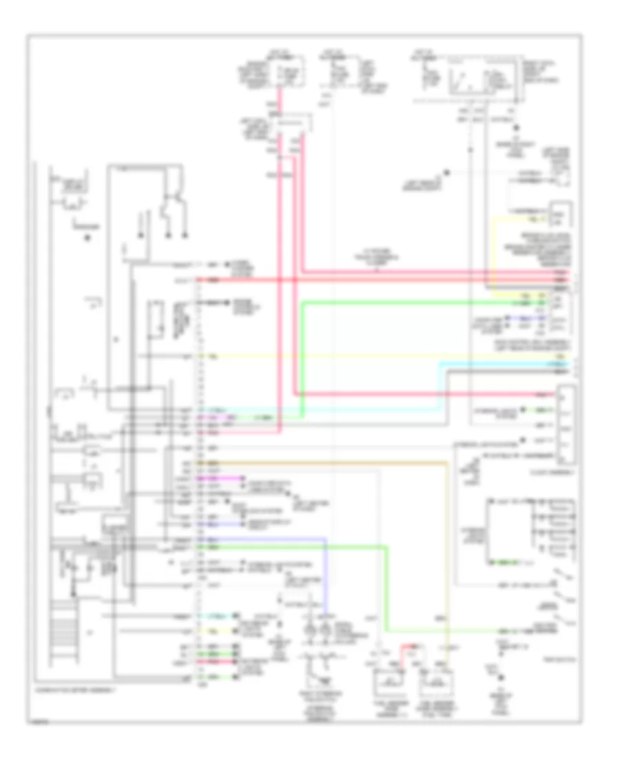 Электросхема панели приборов (1 из 2) для Lexus GS 450h 2014