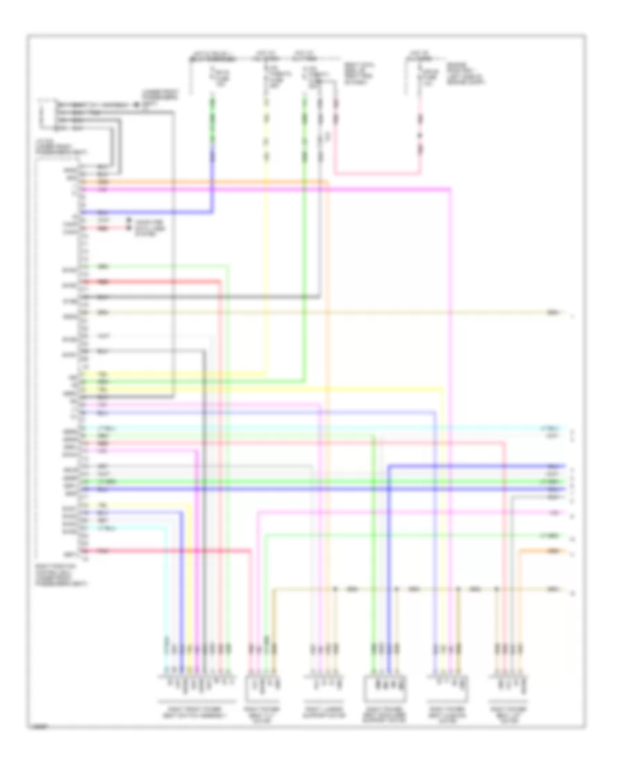 Электросхема памяти пассажирского сиденья (1 из 2) для Lexus GS 450h 2014