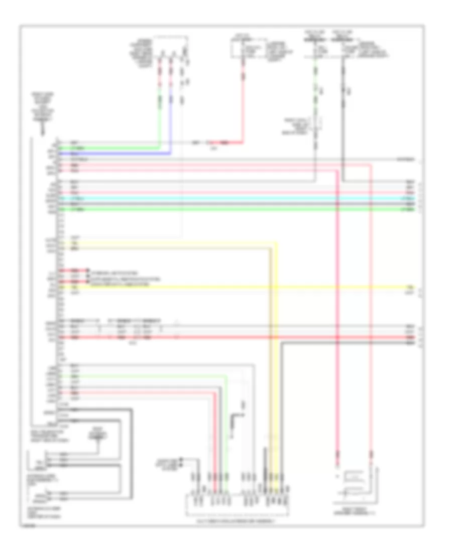 Электросхема системы Telematics (1 из 2) для Lexus GS 450h 2014