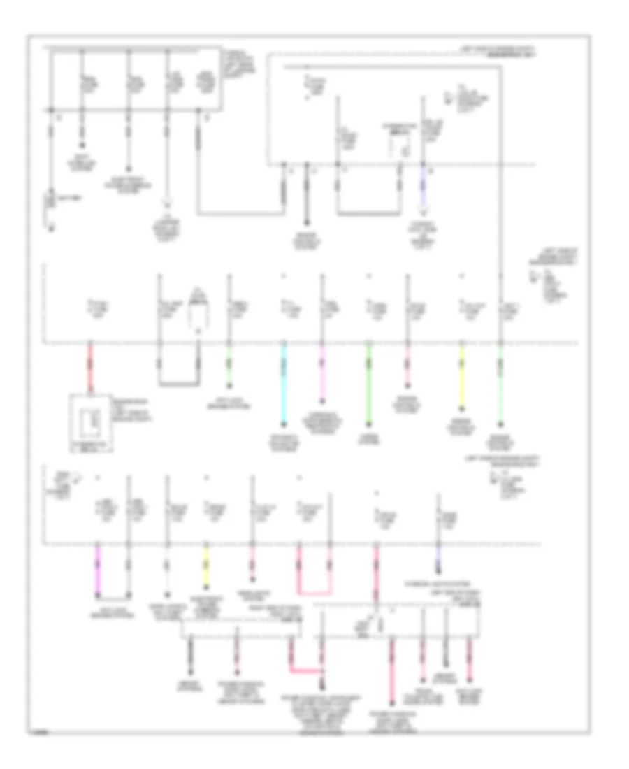 Электросхема блока предохранителей и реле (1 из 7) для Lexus GS 450h 2014