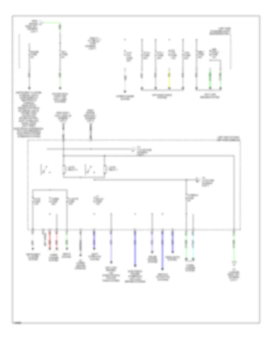 Электросхема блока предохранителей и реле (4 из 7) для Lexus GS 450h 2014