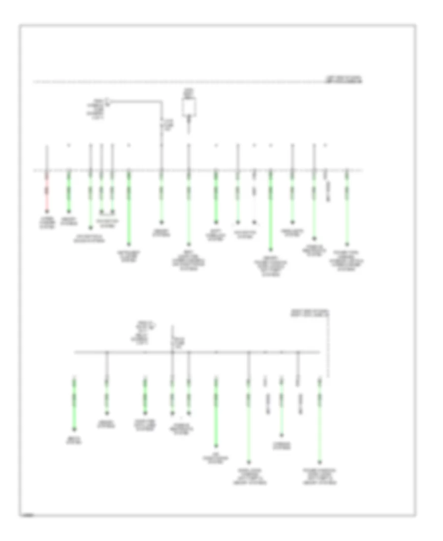 Электросхема блока предохранителей и реле (5 из 7) для Lexus GS 450h 2014