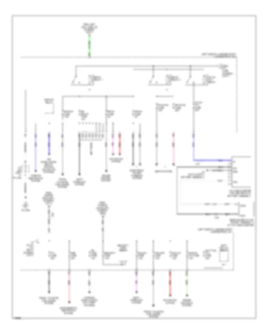 Электросхема блока предохранителей и реле (6 из 7) для Lexus GS 450h 2014