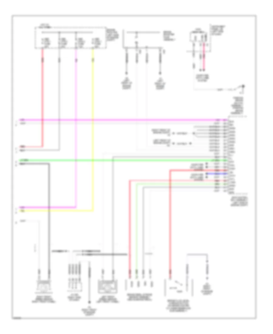 Электросхема антиблокировочной тормозной системы АБС (ABS) (3 из 3) для Lexus HS 250h 2011