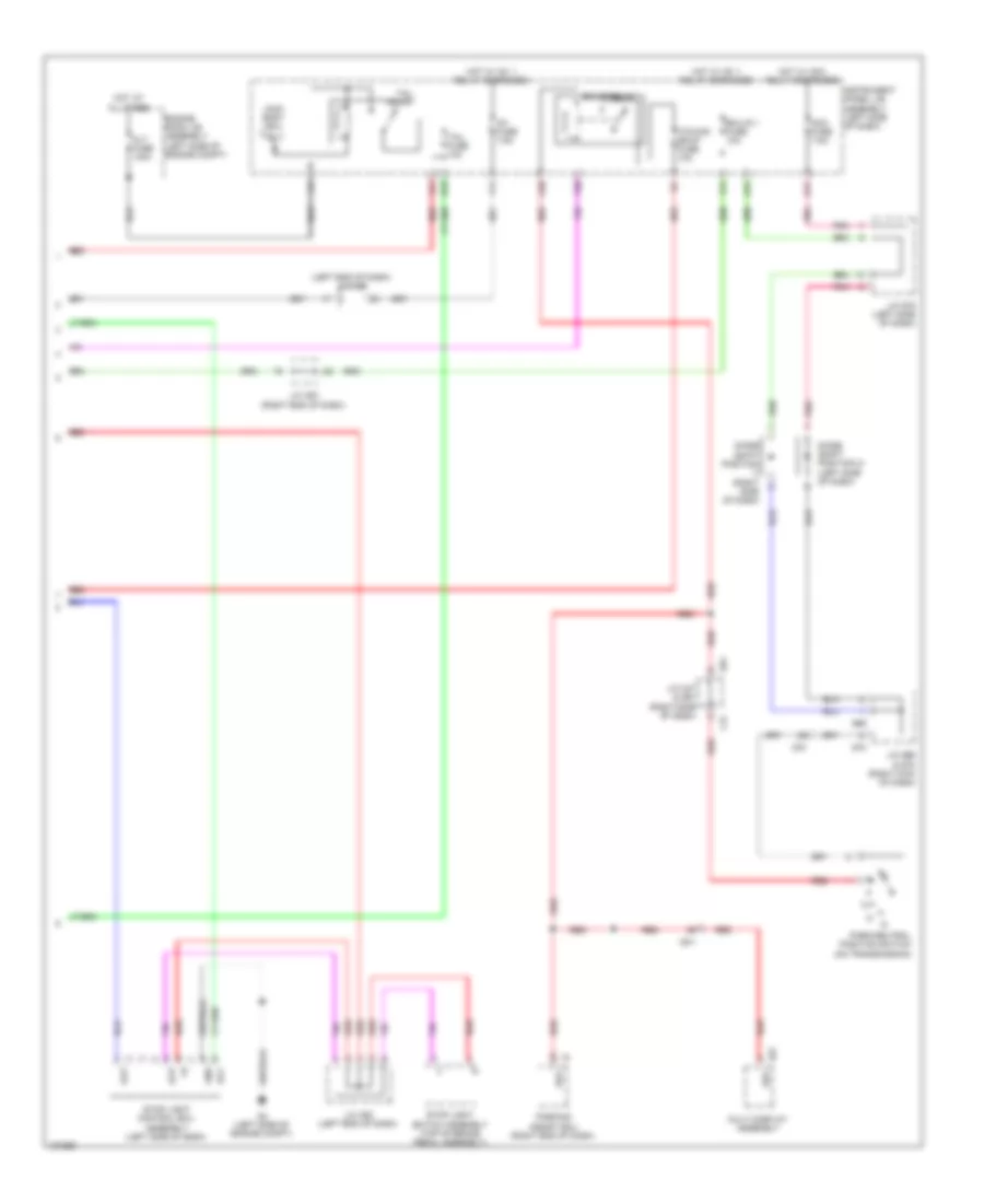 Электросхема розетки подключения прицепа (2 из 2) для Lexus GX 460 Luxury 2014
