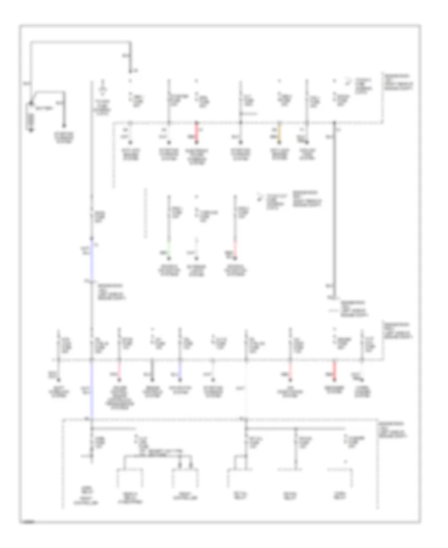 Электросхема блока предохранителей и реле (1 из 5) для Lexus IS 250C 2014