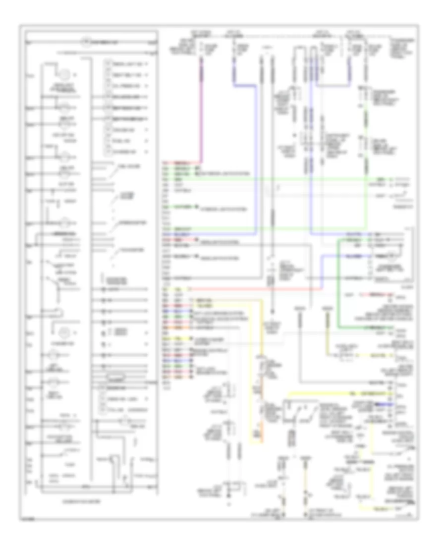 Instrument Cluster Wiring Diagram for Lexus GS 300 2005