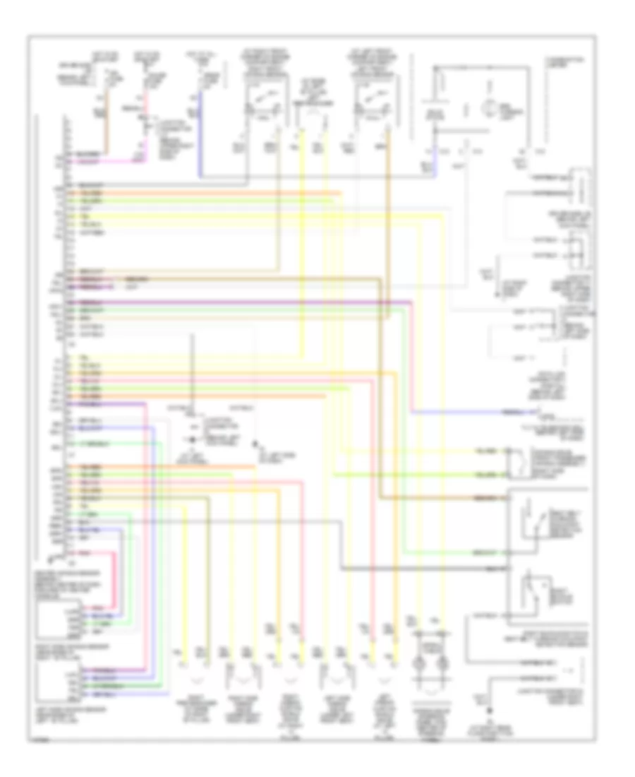 Supplemental Restraints Wiring Diagram for Lexus GS 300 2005