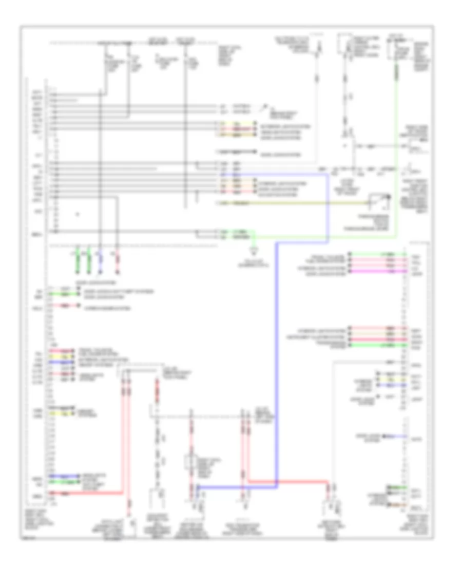 Body ECU Wiring Diagram 1 of 2 for Lexus IS F 2014