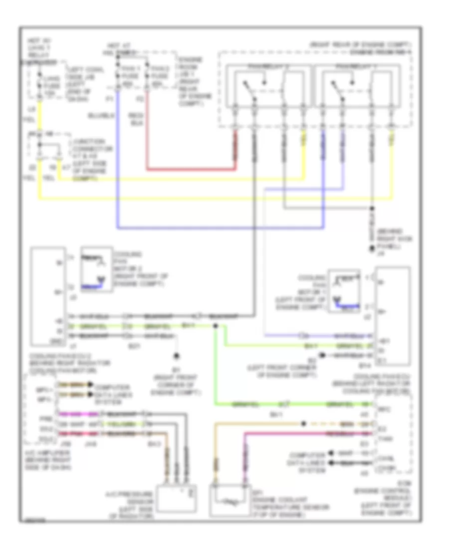 Cooling Fan Wiring Diagram for Lexus IS F 2014