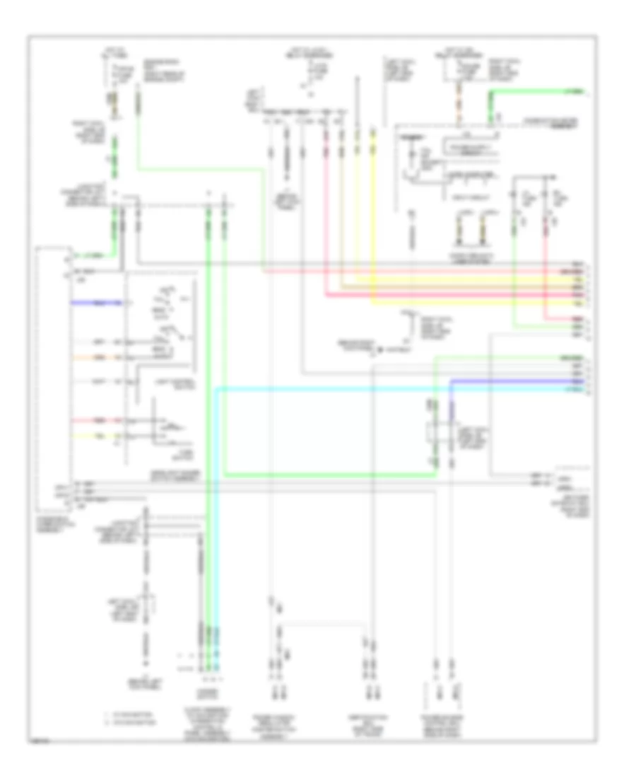 Exterior Lamps Wiring Diagram 1 of 3 for Lexus IS F 2014